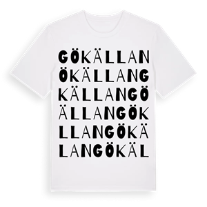 Gökällan ordlek t-shirt – ekologisk bomull t-shirt från Pinshirt
