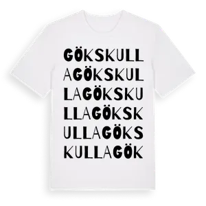 Gökskulla ordlek t-shirt – ekologisk bomull t-shirt från Pinshirt