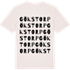 Vintage White t-shirt med Gökstorp ordlek t-shirt