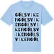 Blue Soul t-shirt med Gölsviken ordlek t-shirt