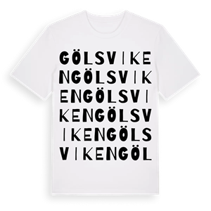 Gölsviken ordlek t-shirt – ekologisk bomull t-shirt från Pinshirt