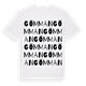 White t-shirt med Gömman ordlek t-shirt