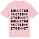 Pink Cotton t-shirt med Gömmet ordlek t-shirt