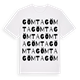 White t-shirt med Gömta ordlek t-shirt