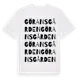 White t-shirt med Göransgården ordlek t-shirt