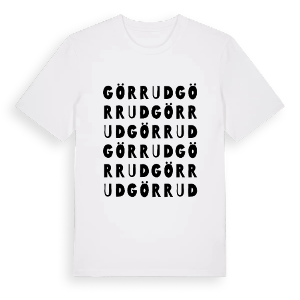 Görrud ordlek t-shirt – ekologisk bomull t-shirt från PinShirt