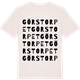 Vintage White t-shirt med Görstorpet ordlek t-shirt