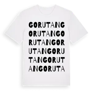 Gorutan ordlek t-shirt – ekologisk bomull t-shirt från Pinshirt