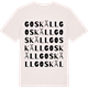 Vintage White t-shirt med Goskäll ordlek t-shirt
