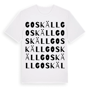 Goskäll ordlek t-shirt – ekologisk bomull t-shirt från Pinshirt