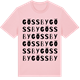Pink Cotton t-shirt med Gössby ordlek t-shirt