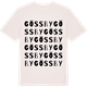 Vintage White t-shirt med Gössby ordlek t-shirt