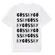 White t-shirt med Gössby ordlek t-shirt