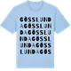 Blue Soul t-shirt med Gösslunda ordlek t-shirt