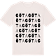 Vintage White t-shirt med Göta ordlek t-shirt