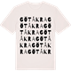 Vintage White t-shirt med Götåkra ordlek t-shirt