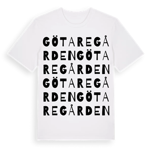 Götaregården ordlek t-shirt – ekologisk bomull t-shirt från Pinshirt