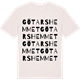 Vintage White t-shirt med Götarshemmet ordlek t-shirt