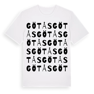 Götås ordlek t-shirt – ekologisk bomull t-shirt från Pinshirt