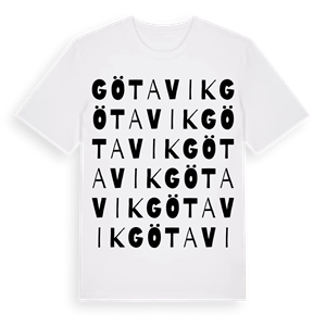 Götavik ordlek t-shirt – ekologisk bomull t-shirt från Pinshirt