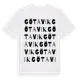White t-shirt med Götavik ordlek t-shirt