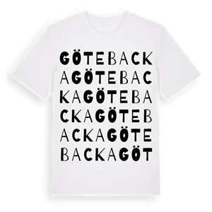 Götebacka ordlek t-shirt – ekologisk bomull t-shirt från Pinshirt