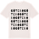 Vintage White t-shirt med Götebo ordlek t-shirt