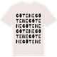 Vintage White t-shirt med Götene ordlek t-shirt
