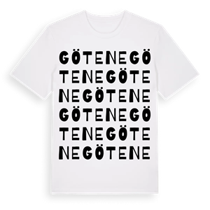 Götene ordlek t-shirt – ekologisk bomull t-shirt från Pinshirt