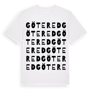 Götered ordlek t-shirt – ekologisk bomull t-shirt från Pinshirt