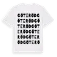 White t-shirt med Göteröd ordlek t-shirt