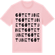 Pink Cotton t-shirt med Götetunet ordlek t-shirt