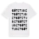 White t-shirt med Götetunet ordlek t-shirt