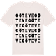 Vintage White t-shirt med Göteve ordlek t-shirt