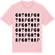Pink Cotton t-shirt med Gotorp ordlek t-shirt