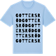 Blue Soul t-shirt med Gottersröd ordlek t-shirt