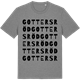 Mid Heather Gray t-shirt med Gottersröd ordlek t-shirt