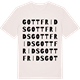 Vintage White t-shirt med Gottfrids ordlek t-shirt