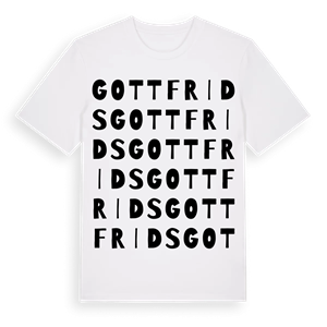 Gottfrids ordlek t-shirt – ekologisk bomull t-shirt från Pinshirt