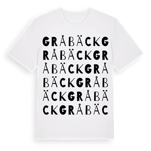 Gråbäck ordlek t-shirt – ekologisk bomull t-shirt från Pinshirt