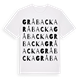 White t-shirt med Gråbacka ordlek t-shirt