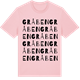 Pink Cotton t-shirt med Gråben ordlek t-shirt
