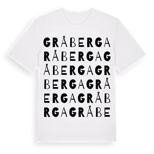 Gråberga ordlek t-shirt – ekologisk bomull t-shirt från Pinshirt