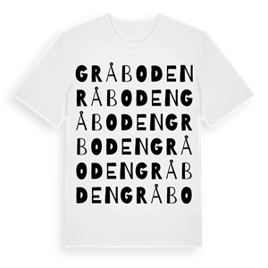 Gråboden ordlek t-shirt – ekologisk bomull t-shirt från Pinshirt