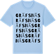 Blue Soul t-shirt med Gräfsnäs ordlek t-shirt