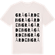 Vintage White t-shirt med Grågården ordlek t-shirt