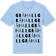 Blue Soul t-shirt med Gråhall ordlek t-shirt