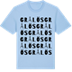 Blue Soul t-shirt med Grålös ordlek t-shirt