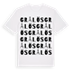 Grålös ordlek t-shirt