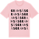 Pink Cotton t-shirt med Gramsås ordlek t-shirt